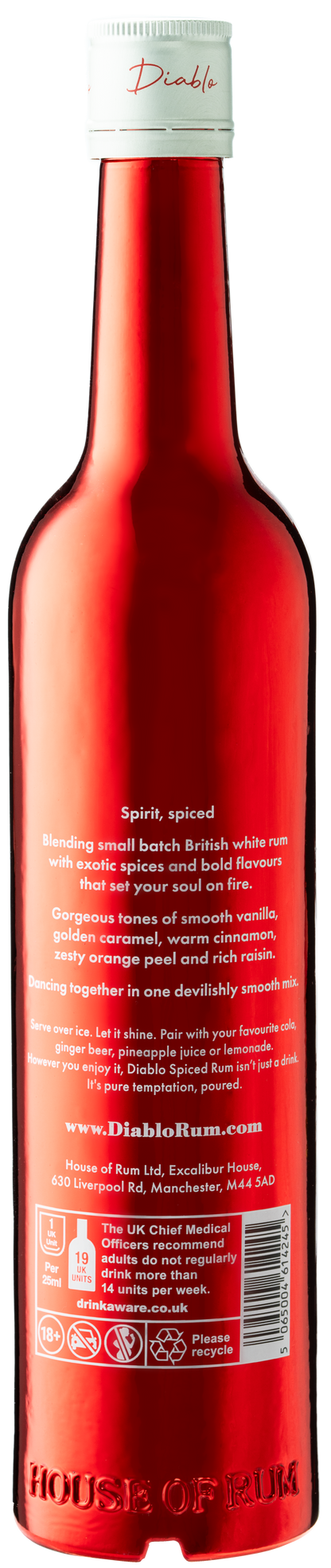 Diablo Spiced Rum - Single Bottle