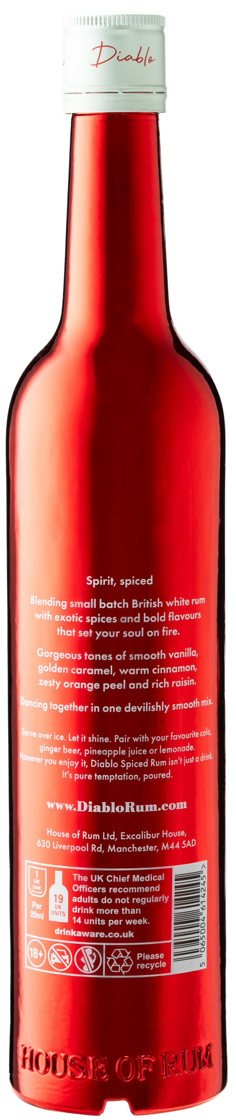 Diablo Spiced Rum - Three Bottles
