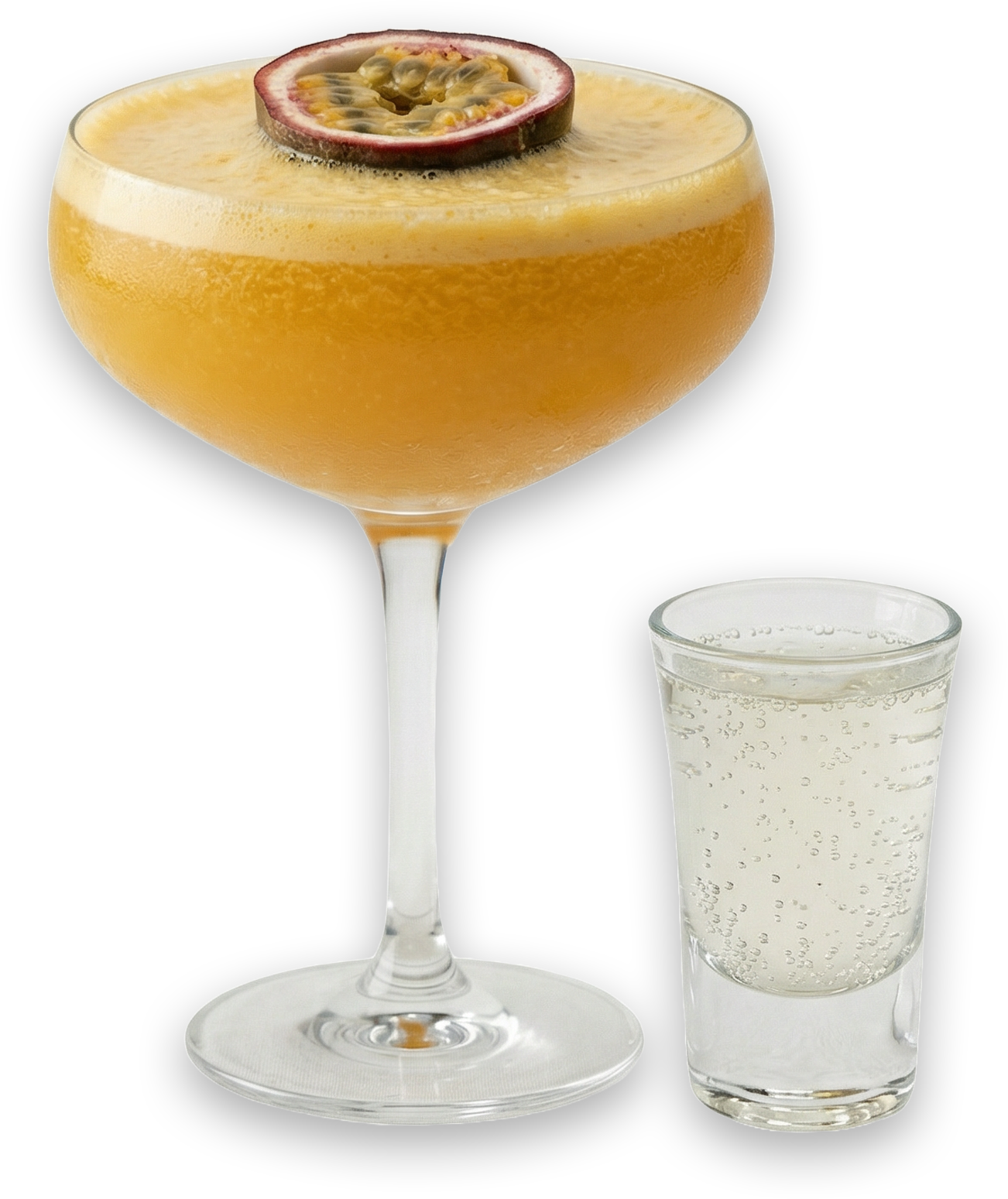 Diablo Spiced Rum twist on a Pornstar Martini