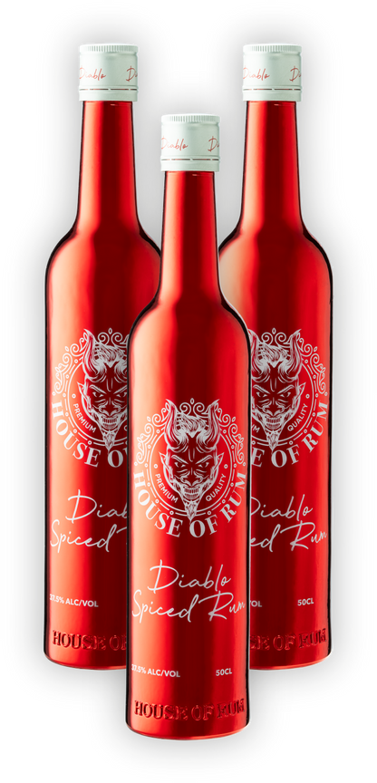 Diablo Spiced Rum - Three Bottles