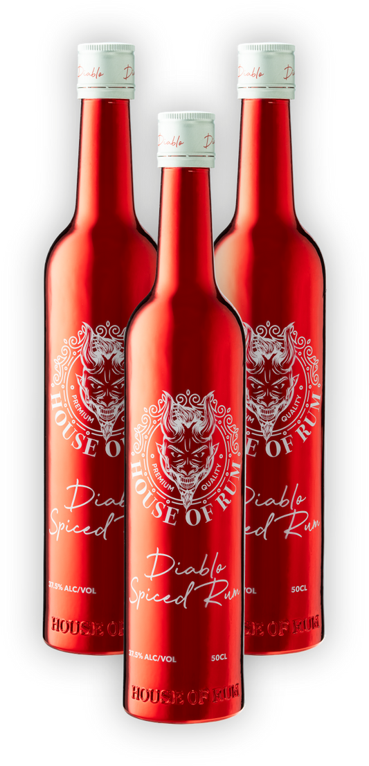 Diablo Spiced Rum - Three Bottles
